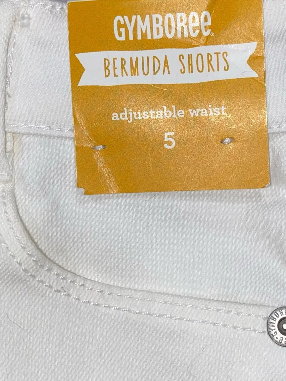 Gymboree Girls Solid White Bermuda Shorts Size 5